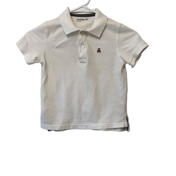 BabyGap size toddler 4 years white polo. - Picture 1 of 4